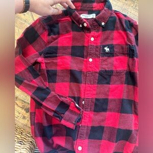 Boys Abercrombie plaid shirt size 11/12 - Large